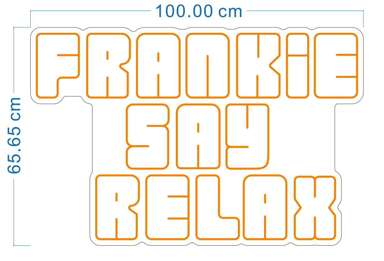 Frankie Says Relax Led neon