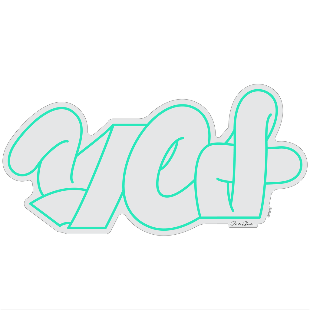 Typografie di 'yes' di Pieter Boels